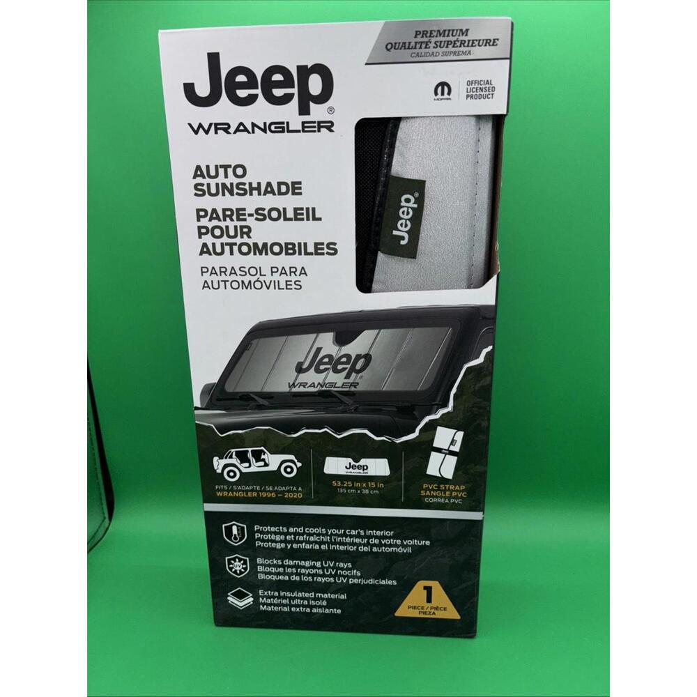 NIB JEEP WRANGLER Windshield Shade Cover Fits Wrangler 1996-2020